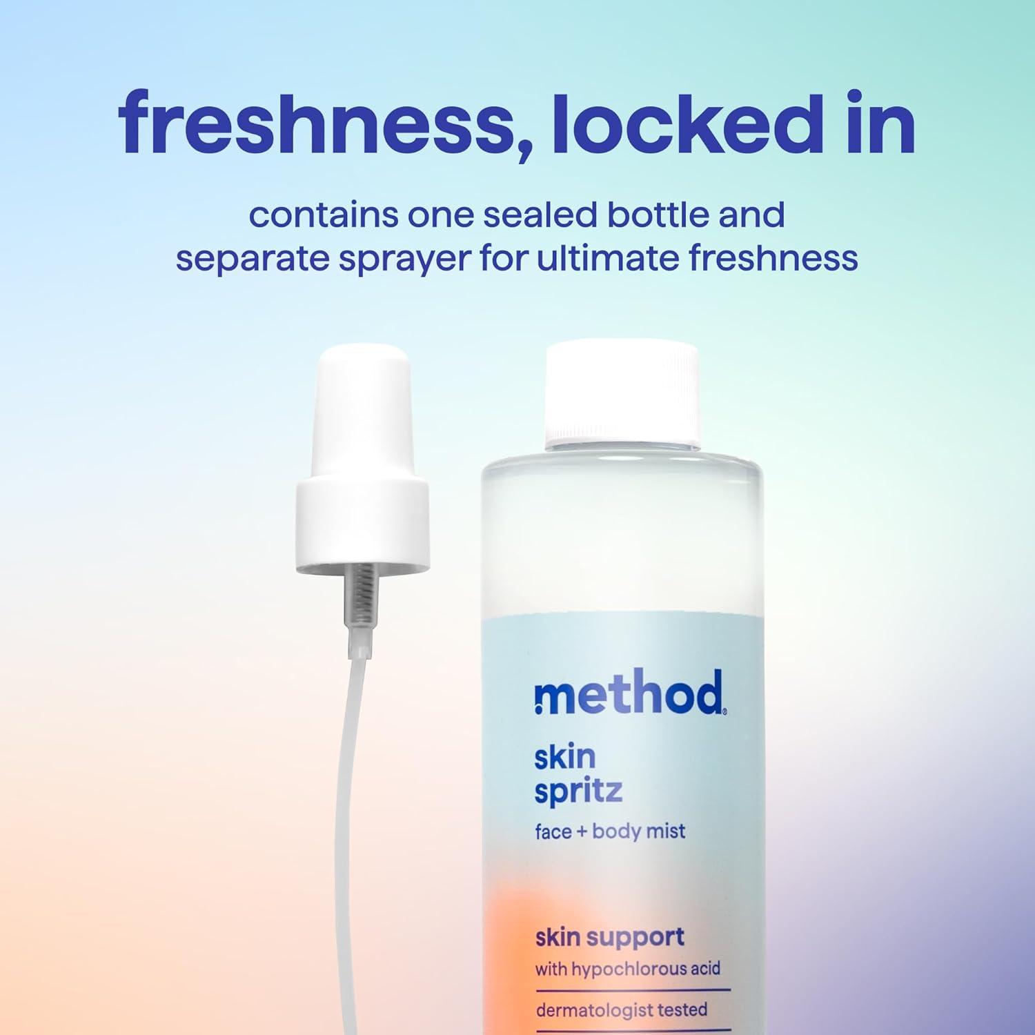 image:imageMethod Skin Spritz Hypochlorous Acid Spray for Face and Body Suitable for Sensitive Skin 85 fl oz85 Fl Oz Pack of 1