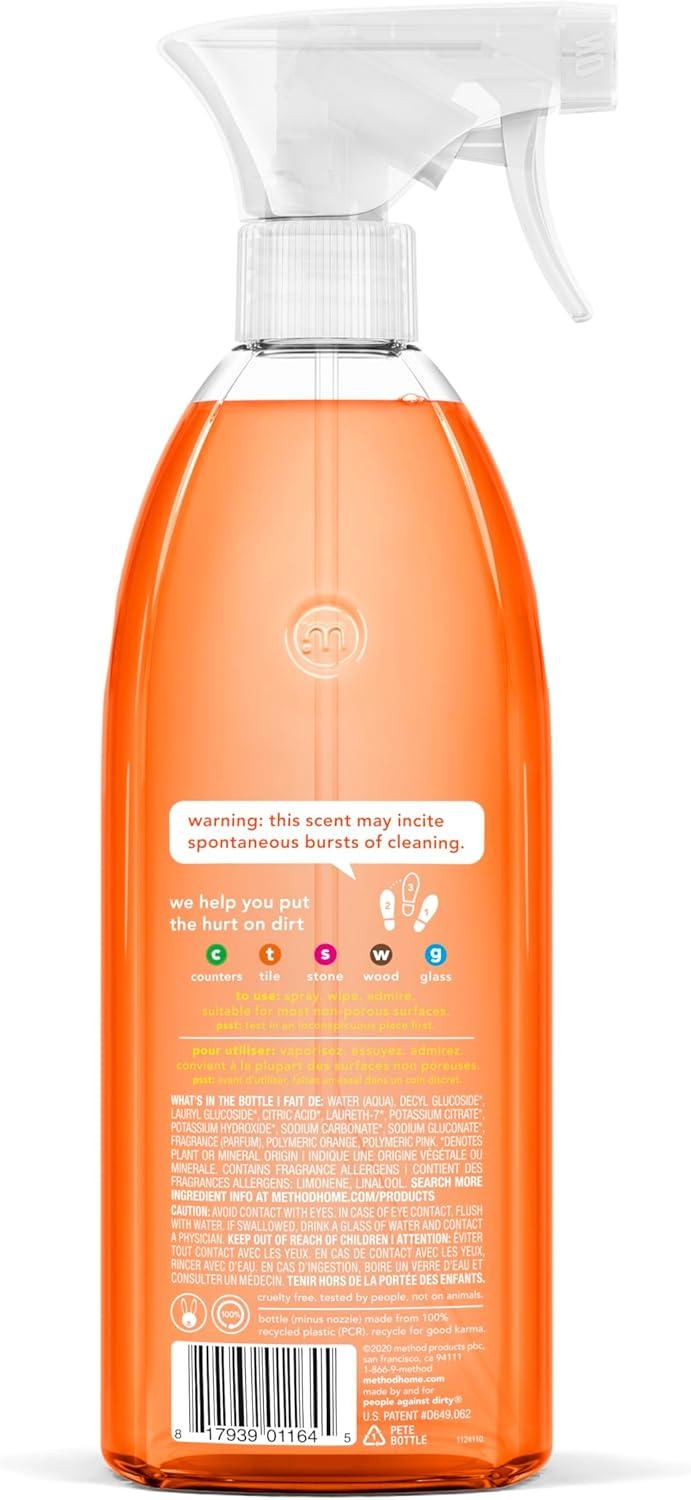 image:imageMethod AllPurpose Cleaner Clementine 28 Ounce 1 pack Packaging May VaryClementine