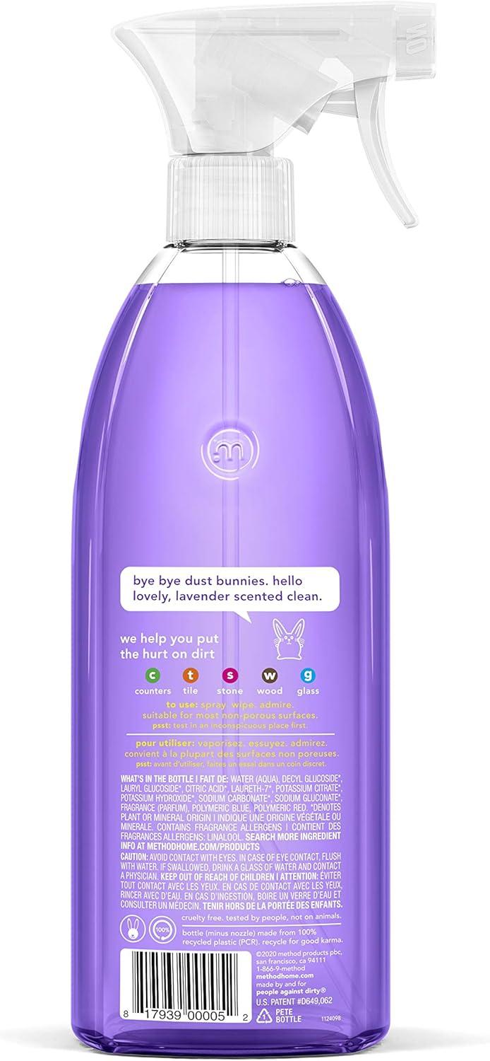 image:imageMethod AllPurpose Cleaner Clementine 28 Ounce 1 pack Packaging May VaryLavender