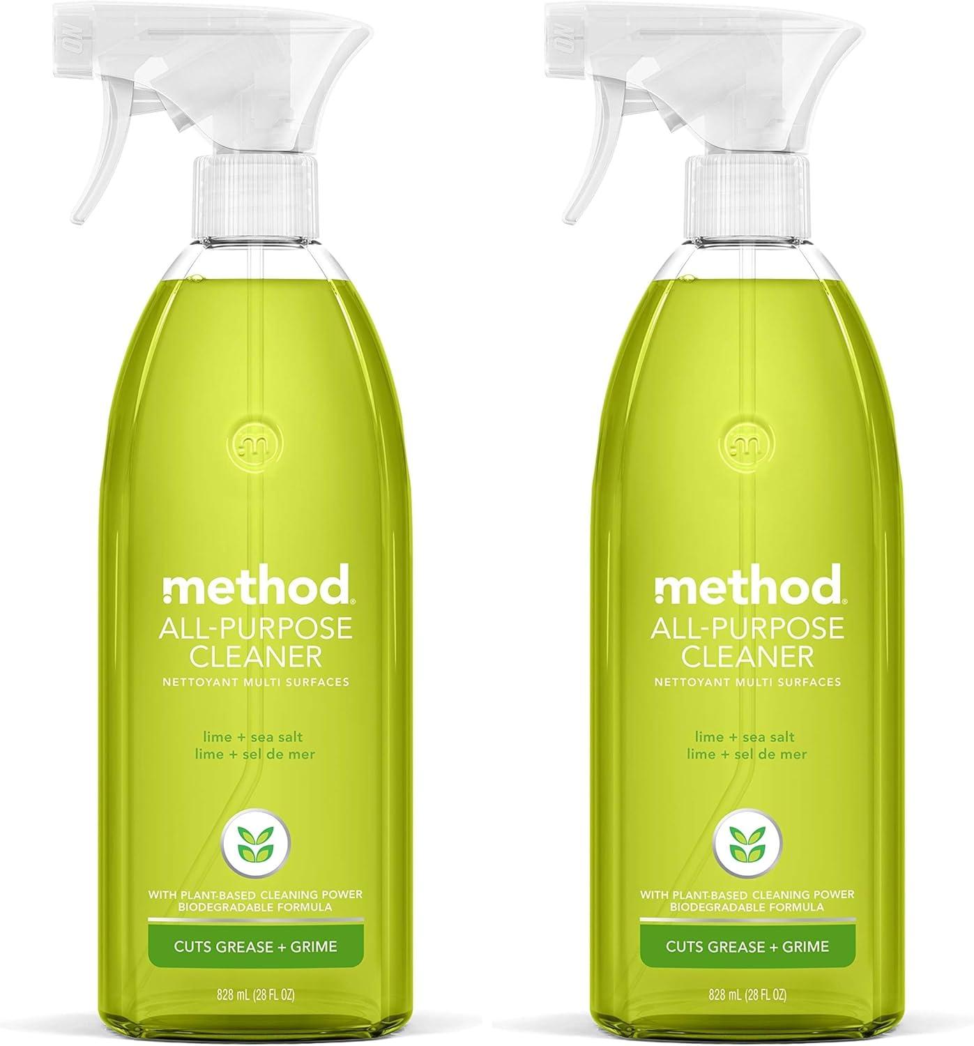 image:imageMethod AllPurpose Cleaner Clementine 28 Ounce 1 pack Packaging May VaryLime Sea Salt