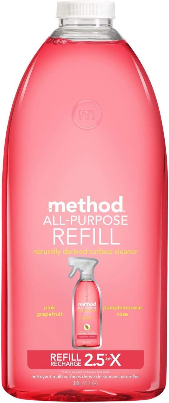 image:imageMethod AllPurpose Cleaner Spray Pink Grapefruit Perfect for Most Counters Tiles and More 28 Fl Oz Pack of 468 Fl Oz Pack of 2