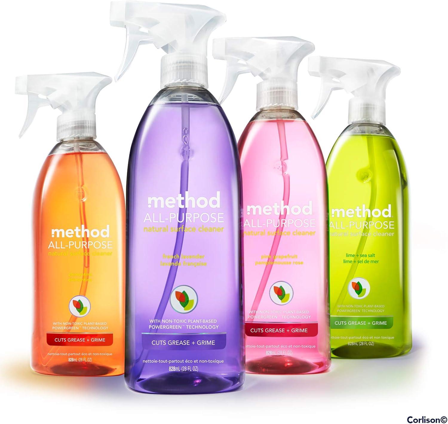 image:imageMethod AllPurpose Cleaner Spray Pink Grapefruit Perfect for Most Counters Tiles and More 28 Fl Oz Pack of 468 Fl Oz Pack of 2