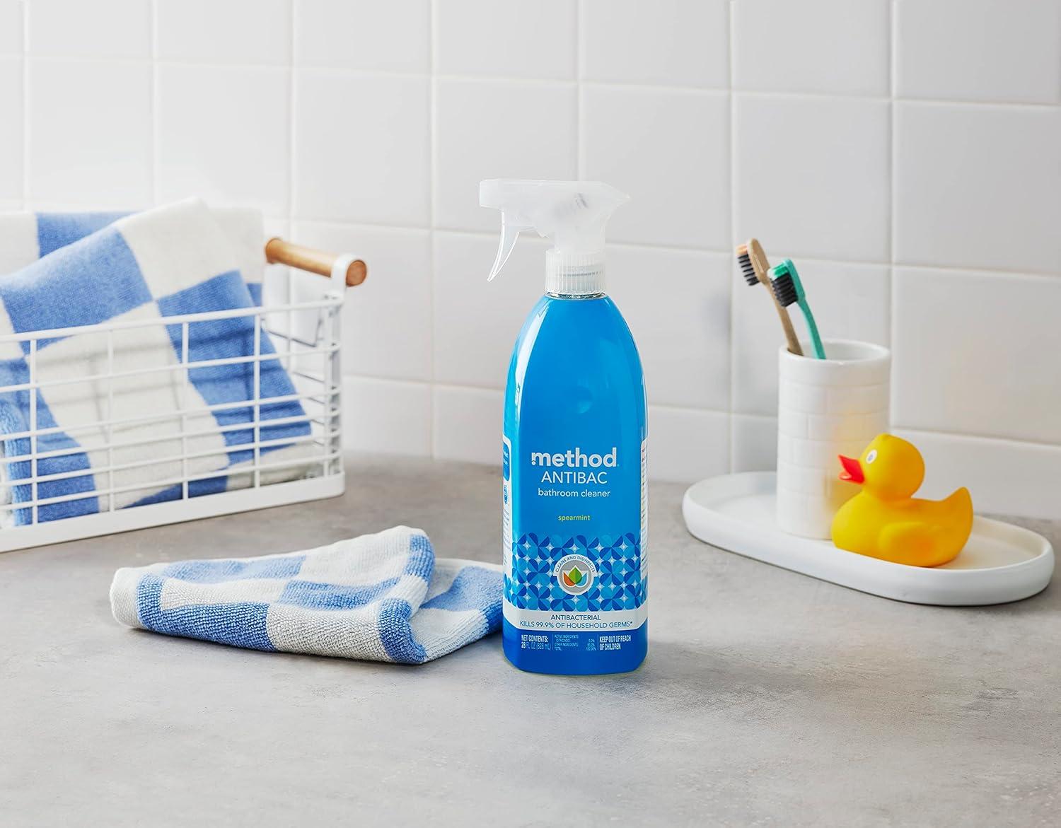 image:imageMethod Antibacterial Bathroom Cleaner Spearmint Removes Mold Mildew stains 28 Fl OzSpearmint