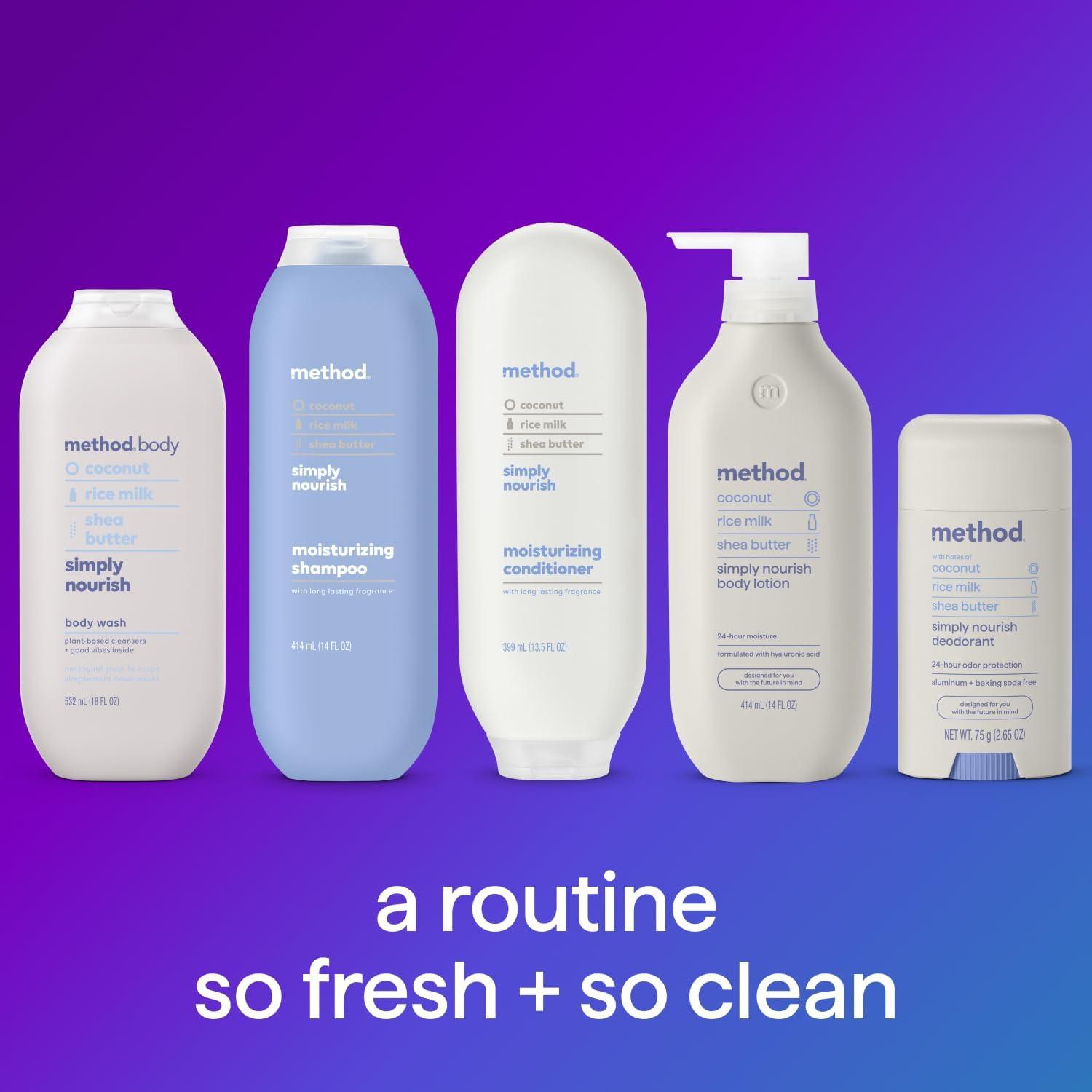 image:imageMethod Body Wash Daily Zen Paraben and Phthalate Free 18 oz Pack of 6Simply Nourish