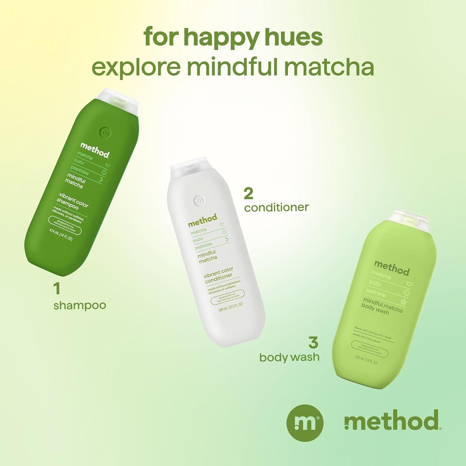 image:imageMethod Color Protect Conditioner Mindful Matcha Safe for ColorTreated Hair Protects from Environmental Stressors with Strengthening Peptide Paraben Free Cruelty Free 135 oz