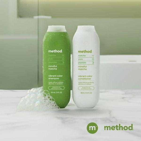 image:imageMethod Color Protect Conditioner Mindful Matcha Safe for ColorTreated Hair Protects from Environmental Stressors with Strengthening Peptide Paraben Free Cruelty Free 135 oz