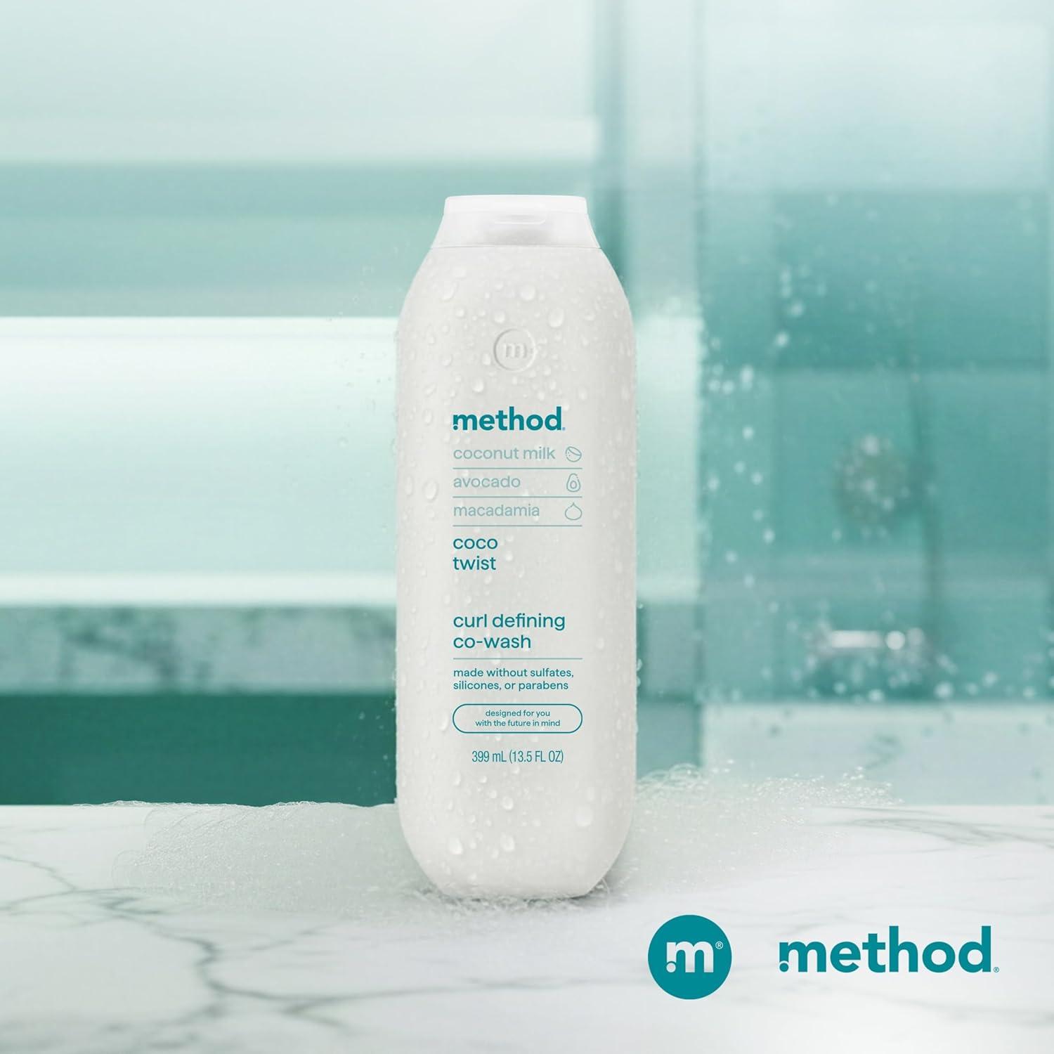 image:imageMethod Curl Defining CoWash Coco Twist Moisturizes amp Detangles Hair Sulfate Free Paraben Free amp Safe for Color Treated Hair 135 oz