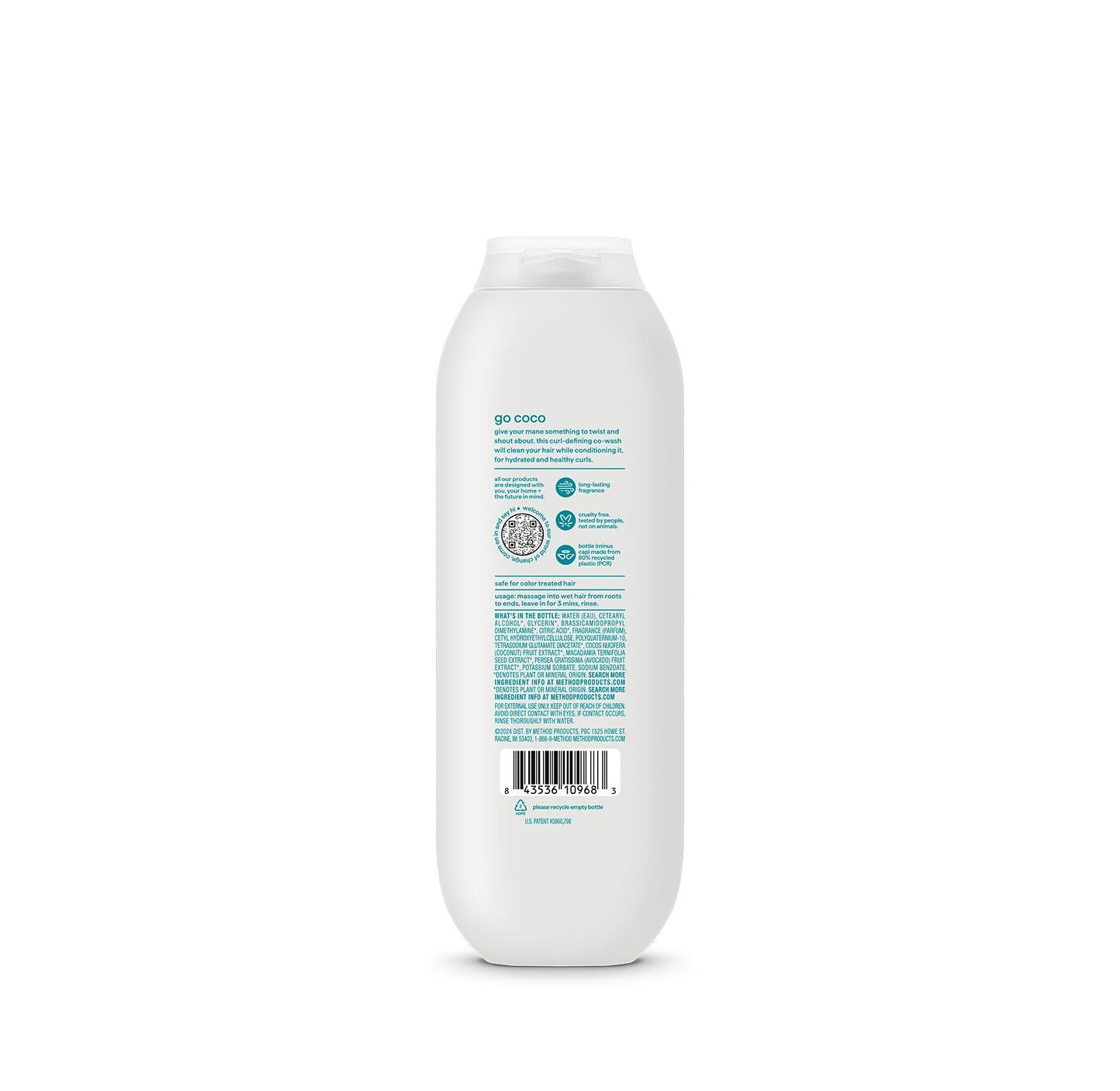 image:imageMethod Curl Defining CoWash Coco Twist Moisturizes amp Detangles Hair Sulfate Free Paraben Free amp Safe for Color Treated Hair 135 oz