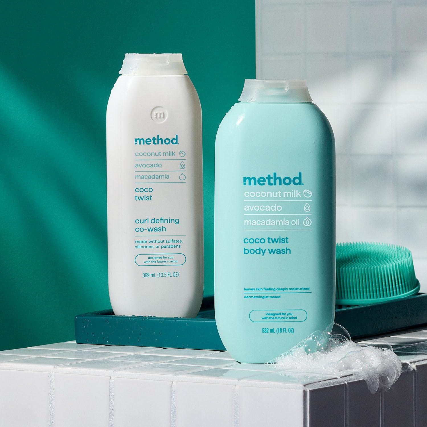 image:imageMethod Curl Defining CoWash Coco Twist Moisturizes amp Detangles Hair Sulfate Free Paraben Free amp Safe for Color Treated Hair 135 oz