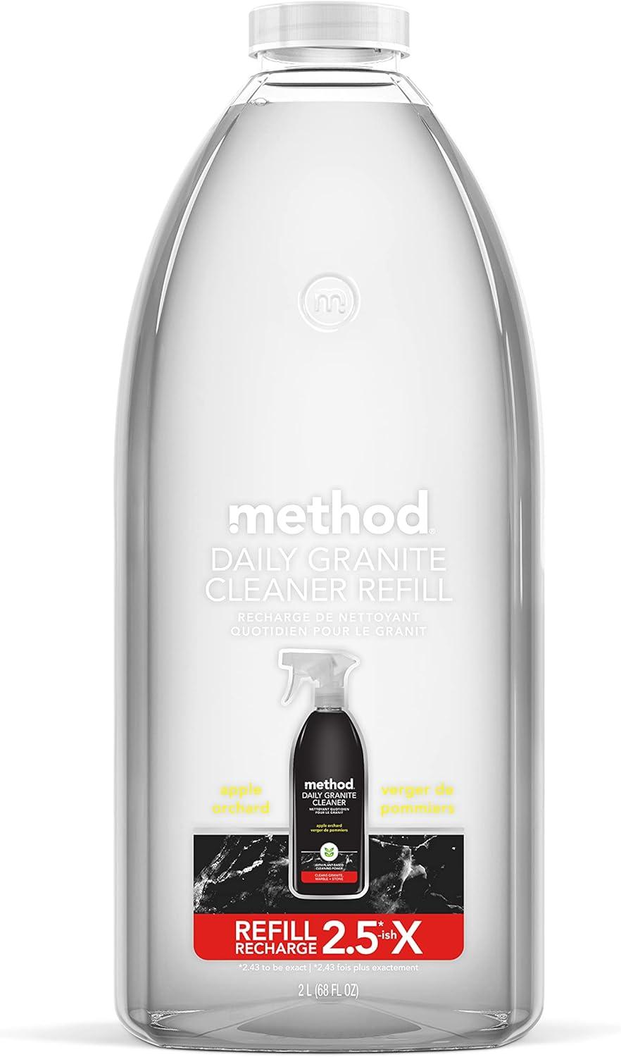 image:imageMethod Daily Granite Cleaner Spray Apple Orchard Cleaning Agent for Granite Marble and Other Sealed Stone 28 fl oz Spray Bottles Pack of 8Apple Orchard