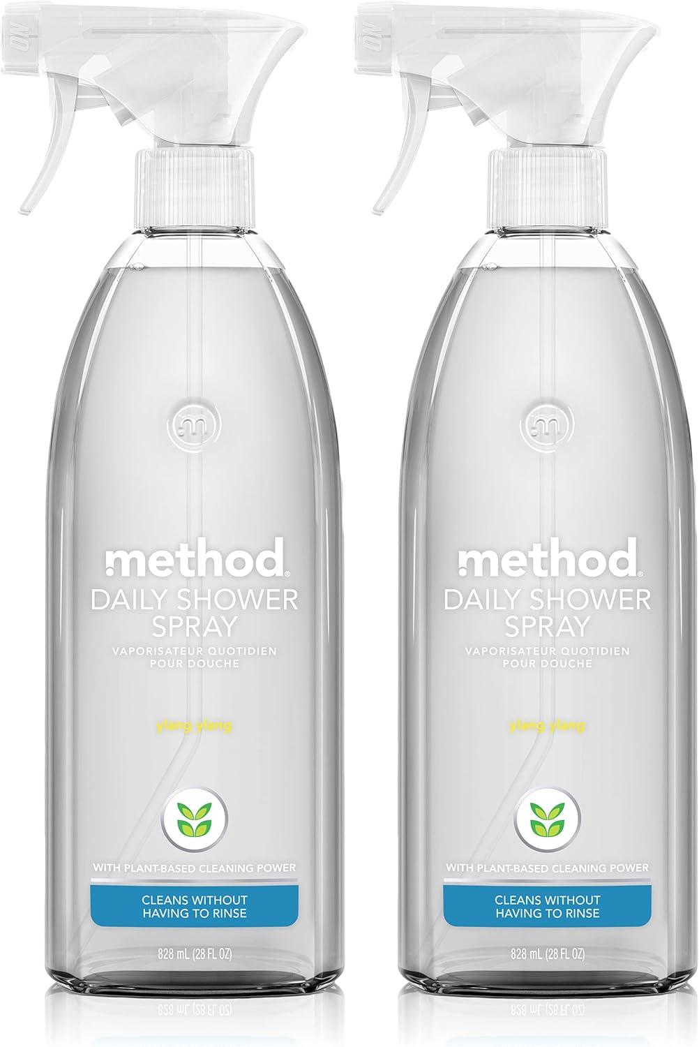 image:imageMethod Daily Shower Cleaner Spray amp Spray and Walk Away Eucalyptus Mint Scent 28 Fl Oz Pack of 8 Packaging May VaryYlang Ylang