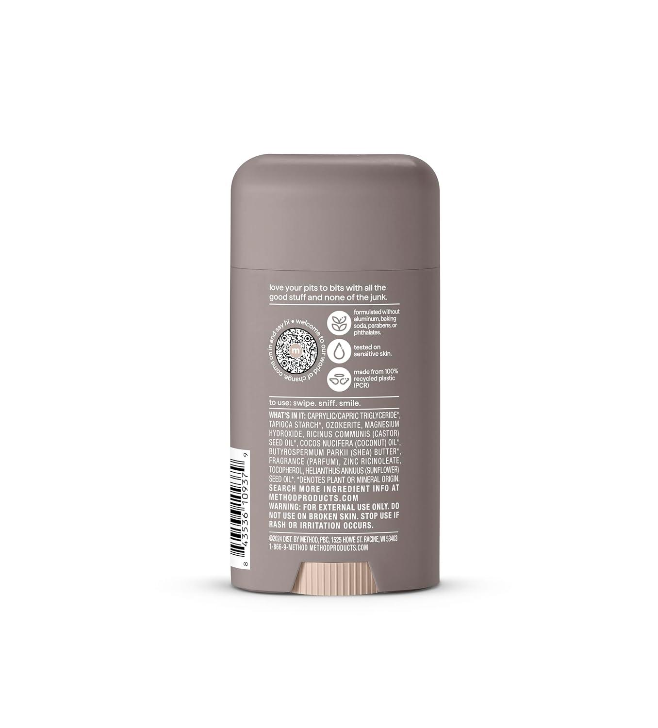image:imageMethod Deodorant Pure Peace Rose Water Peonies Pink Sea Salt notes 24 Hour Odor Protection 265 ozCedar Cypress
