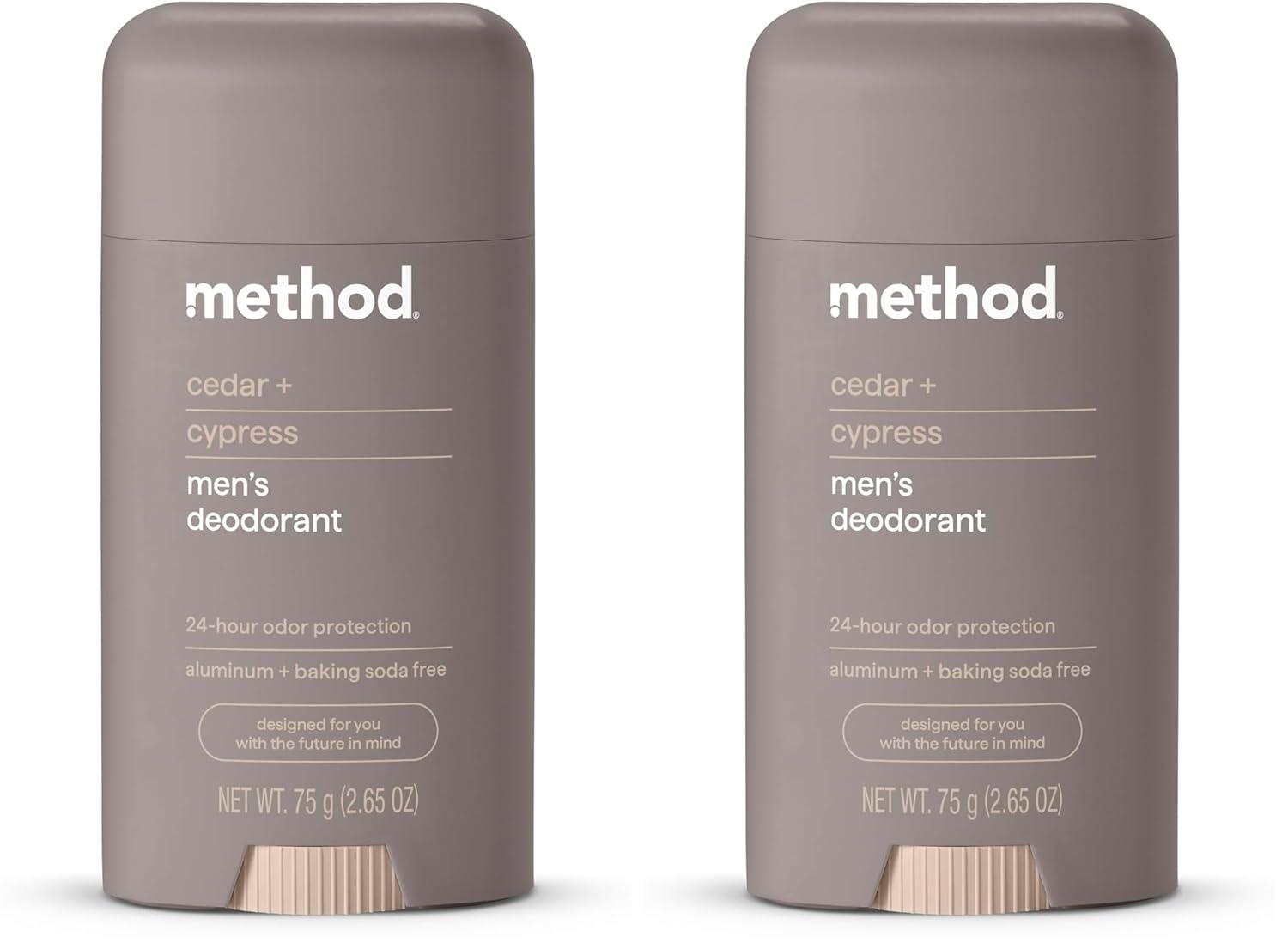 image:imageMethod Deodorant Pure Peace Rose Water Peonies Pink Sea Salt notes 24 Hour Odor Protection 265 ozCedar Cypress