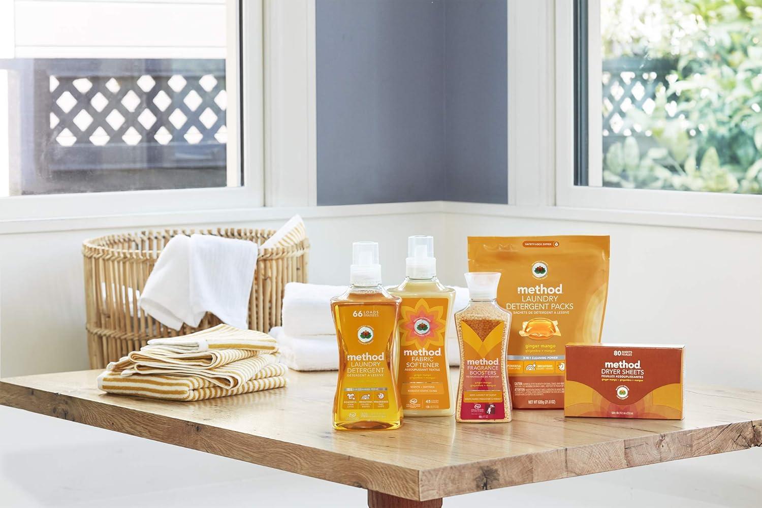 image:imageMethod Fabric Softener Ginger Mango 535 Ounces 45 Loads 1 pack Packaging May VaryGinger Mango