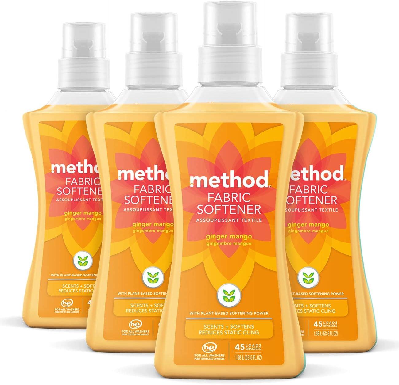 image:imageMethod Fabric Softener Ginger Mango 535 Ounces 45 Loads 1 pack Packaging May VaryGinger Mango