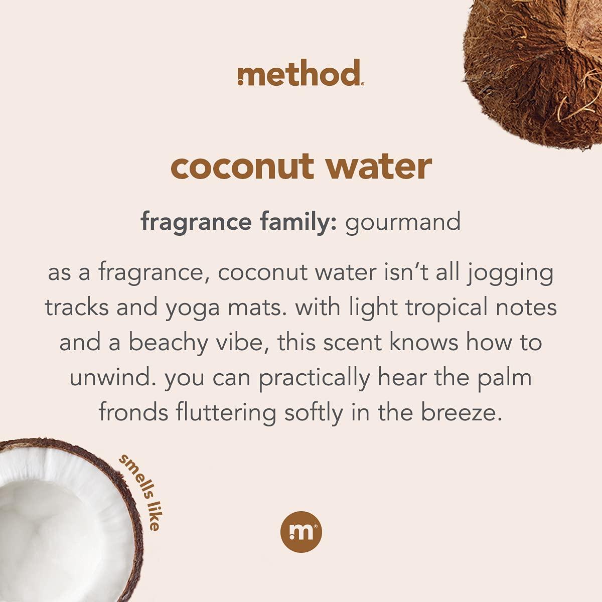 image:imageMethod Foaming Hand Soap Coconut Water 10 fl oz Pack of 330 Fl Oz Pack of 1