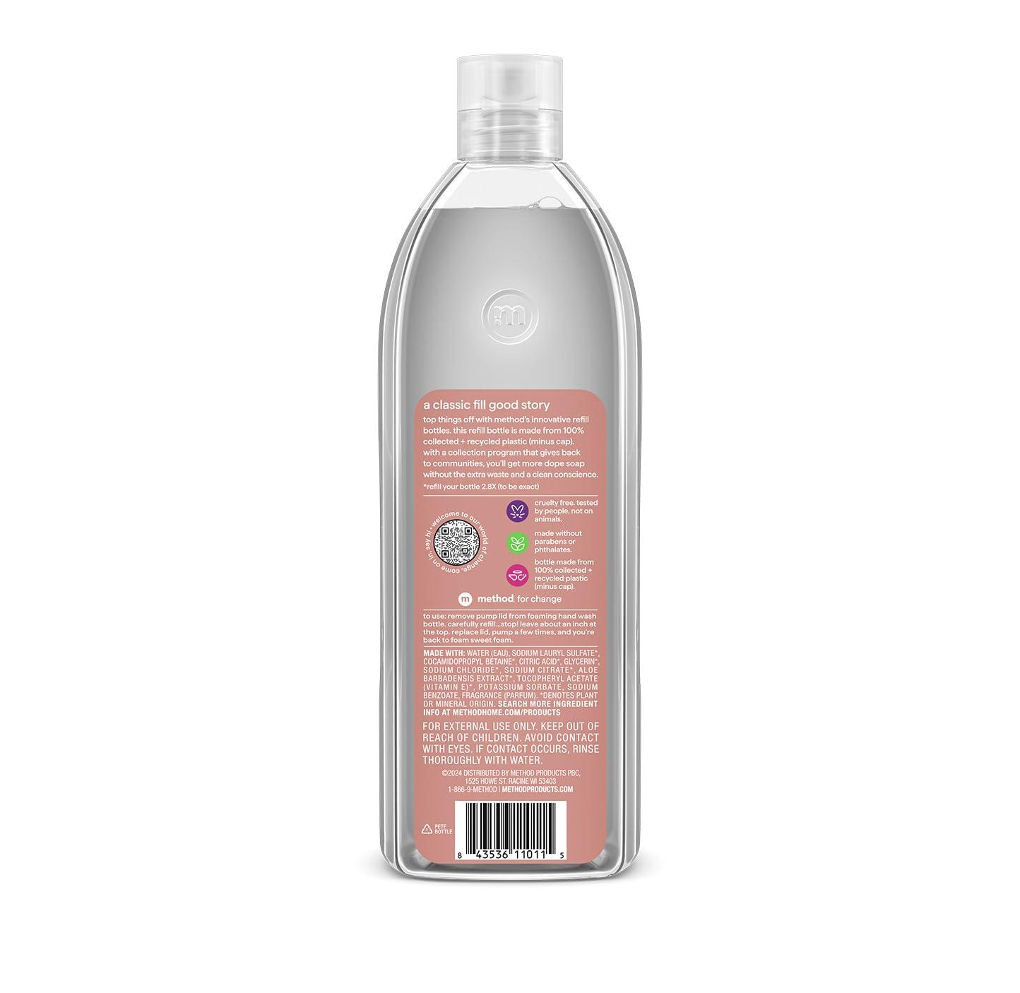 image:imageMethod Foaming Hand Soap Refill Violet Lavender Recyclable Bottle 28 fl oz Pack of 4 Packaging May VaryVanilla Raspberry