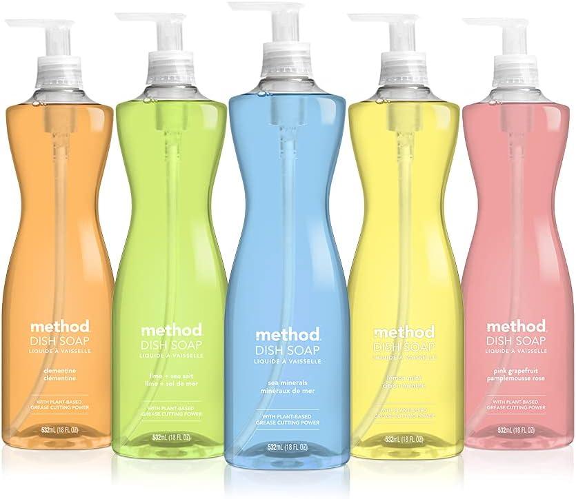image:imageMethod Gel Dish Soap Refill Lime Sea Salt Scent Powerful Cleaning Formula Large Refill Tub Cuts Through Grease 54 Fl Oz Pack of 418 Fl Oz Pack of 2