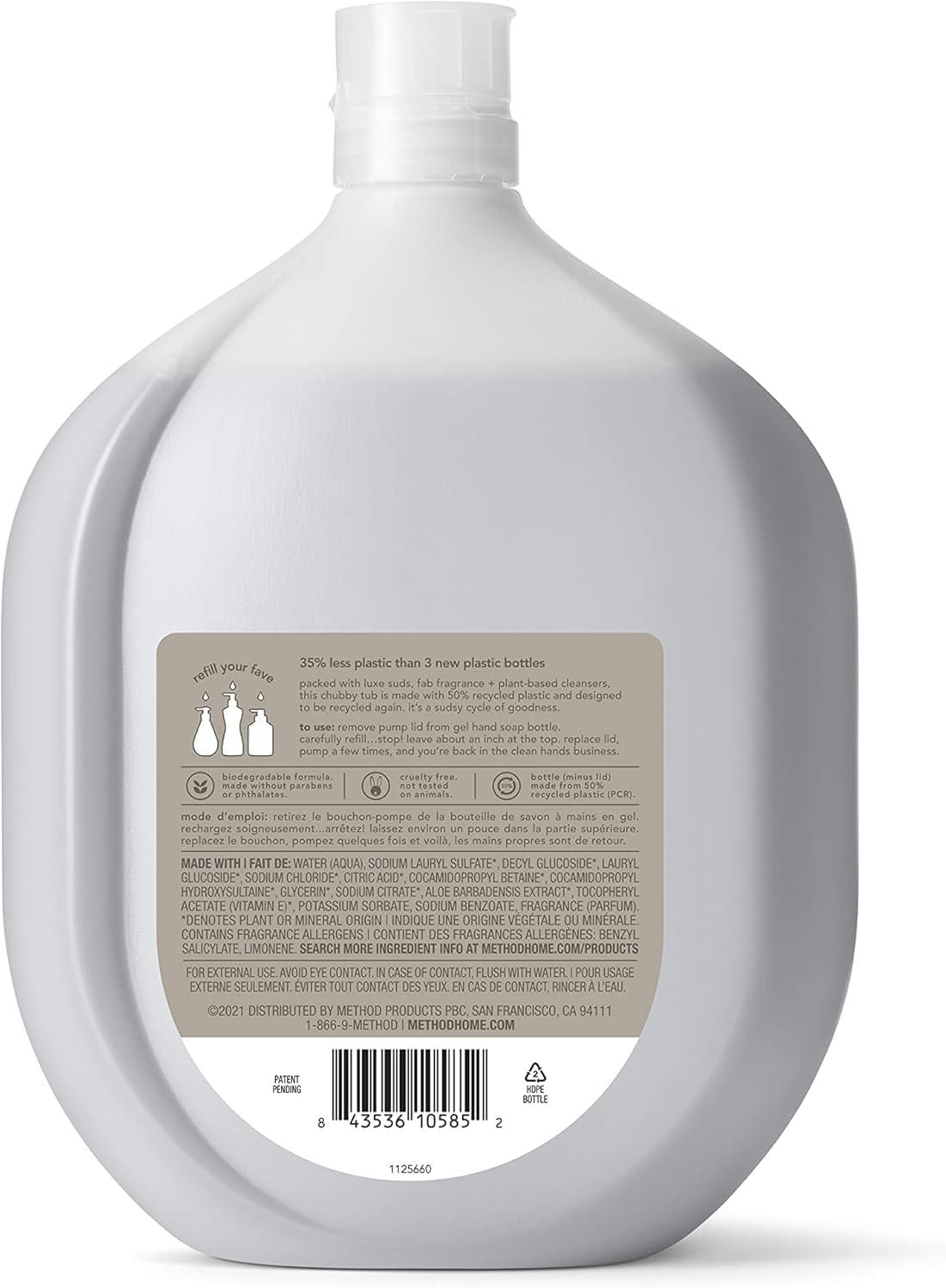image:imageMethod Gel Hand Soap Violet Lavender Reusable Silver Aluminum Bottle 12 oz Pack of 3Violet Lavender