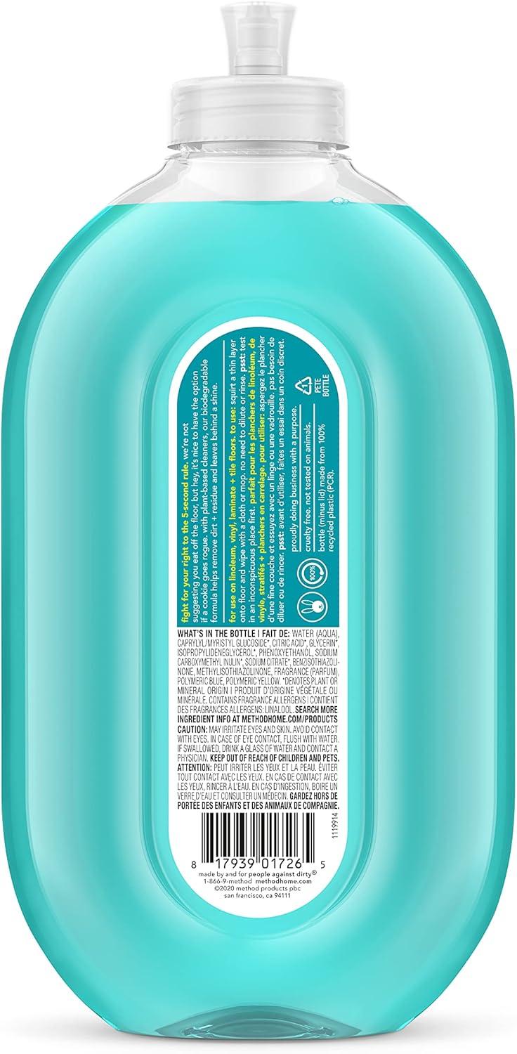image:imageMethod Hardwood Floor Cleaner Squirt Mop Design Use as Laminate or Sealed Wood Floor Cleaner Almond Scent 25 Fl Oz 6 Pack Packaging May VaryMint