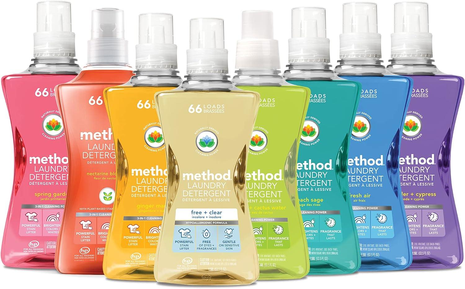 image:imageMethod Laundry Detergent Beach Sage 535 Ounces 66 Loads 2 Pack Packaging May Vary