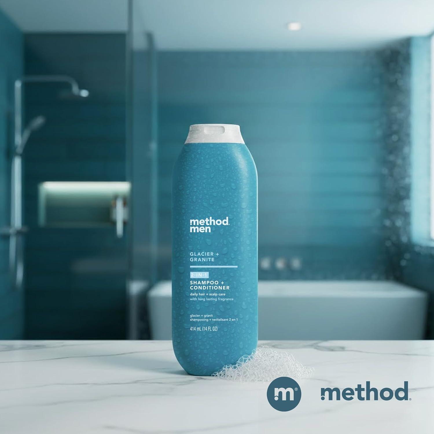 image:imageMethod Men 2in1 Shampoo Conditioner Sea Surf Pack Of 6 Sea amp Surf 6 CountGlacier Granite