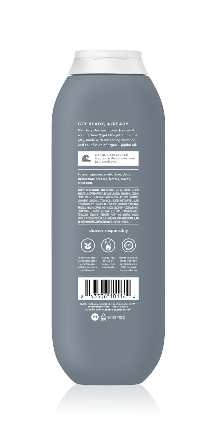 image:imageMethod Men 2in1 Shampoo Conditioner Sea Surf Pack Of 6 Sea amp Surf 6 CountSea Surf