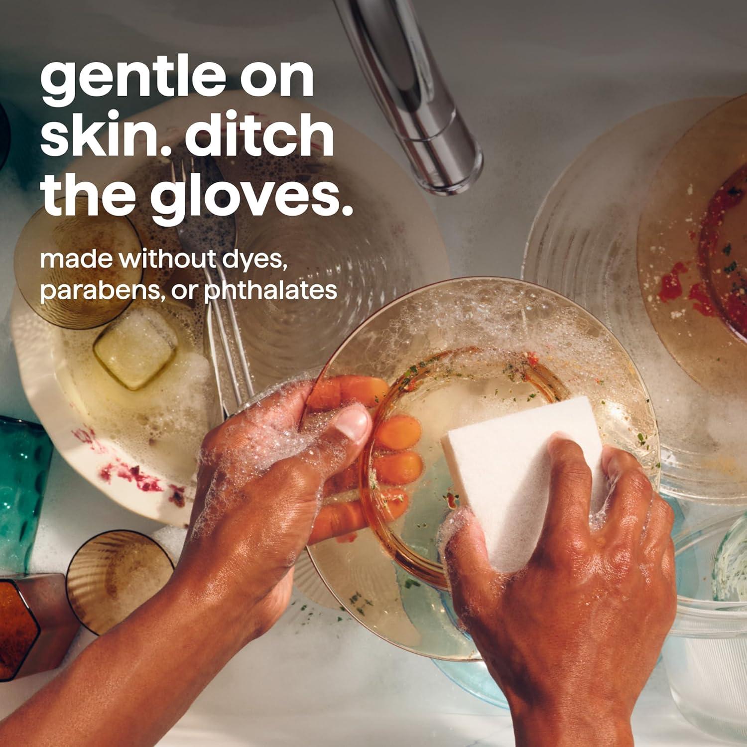 image:imageMethod Super Shine Liquid Dish Soap Refill Powered by Enzymes Dewy Daze Scented 48 fl ozFree Clear