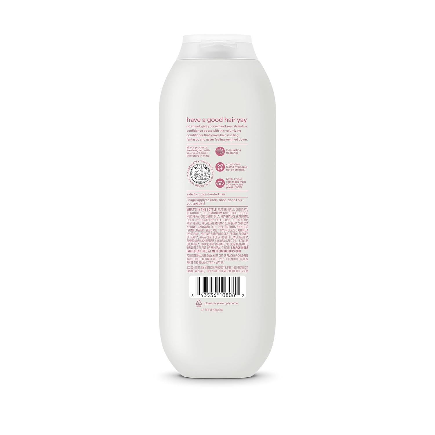 image:imageMethod Volumizing Conditioner Pure Peace for Thicker Fuller Looking Hair and Safe for ColorTreated Hair SulfateFree ParabenFree and CrueltyFree 135 oz