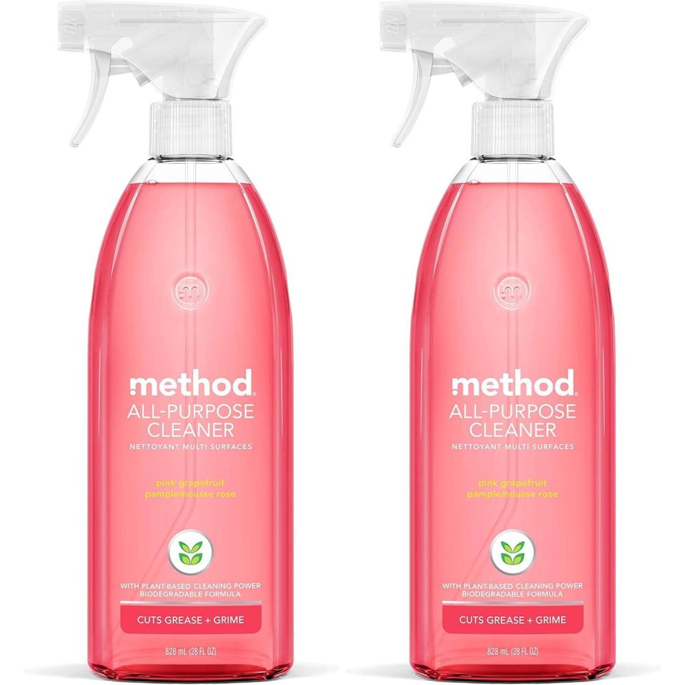 image:imageMethod AllPurpose Cleaner Spray Pink Grapefruit Perfect for Most Counters Tiles and More 28 Fl Oz Pack of 428 Fl Oz Pack of 2