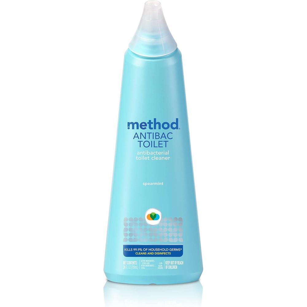image:imageMethod Antibacterial Toilet Bowl Cleaner Spearmint Kills 999 of Household Germs 24 Fl Oz Pack of 624 Fl Oz Pack of 1