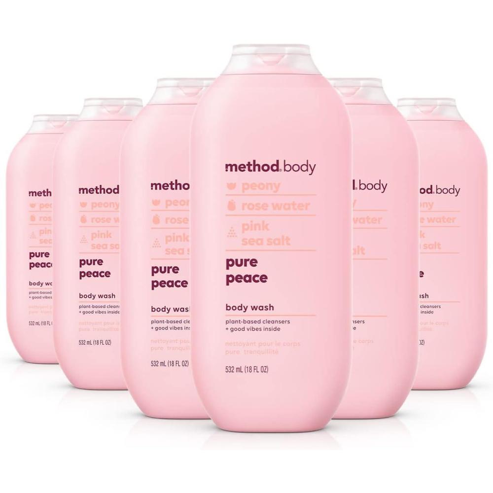 image:imageMethod Body Wash Daily Zen Paraben and Phthalate Free 18 oz Pack of 6Pure Peace
