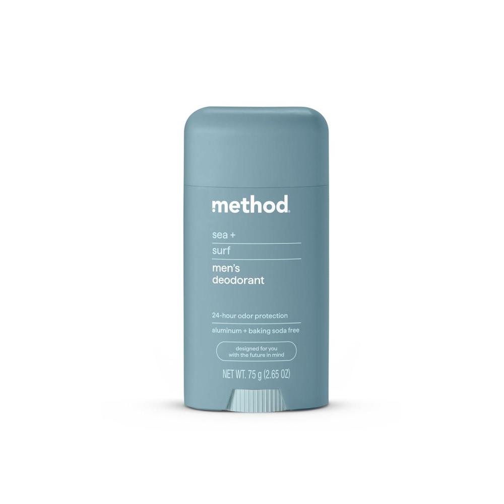 image:imageMethod Deodorant Pure Peace Rose Water Peonies  Pink Sea Salt notes 24 Hour Odor Protection 265 ozSea  Surf