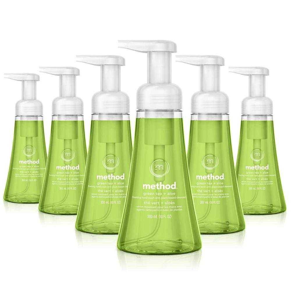 image:imageMethod Foaming Hand Soap Green Tea Aloe 10 Fl Oz Pack of 6Green Tea Aloe
