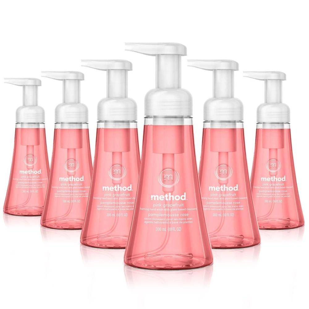 image:imageMethod Foaming Hand Soap Pink Grapefruit 10 fl oz Pack of 610 Fl Oz Pack of 6