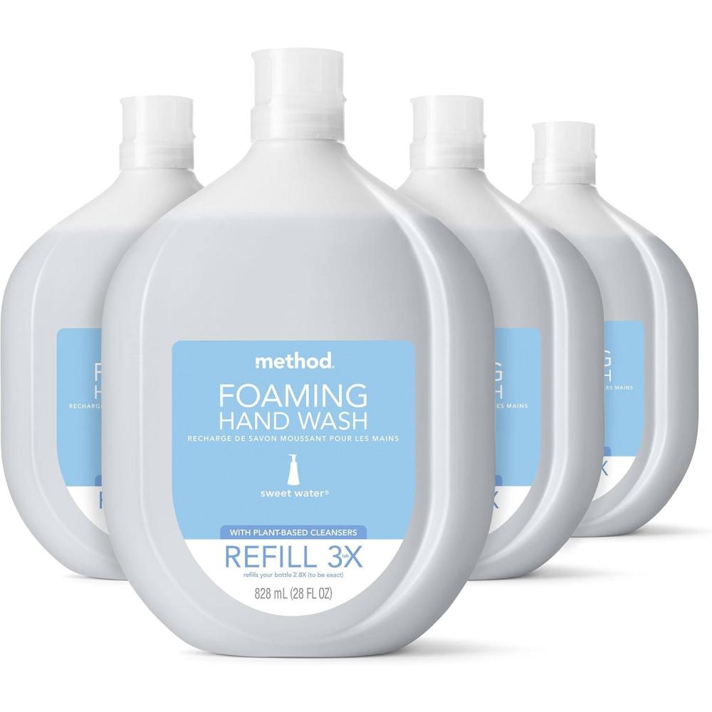 image:imageMethod Foaming Hand Soap Sweet Water Paraben and Phthalate Free 10 fl oz Pack of 328 Fl Oz Pack of 4