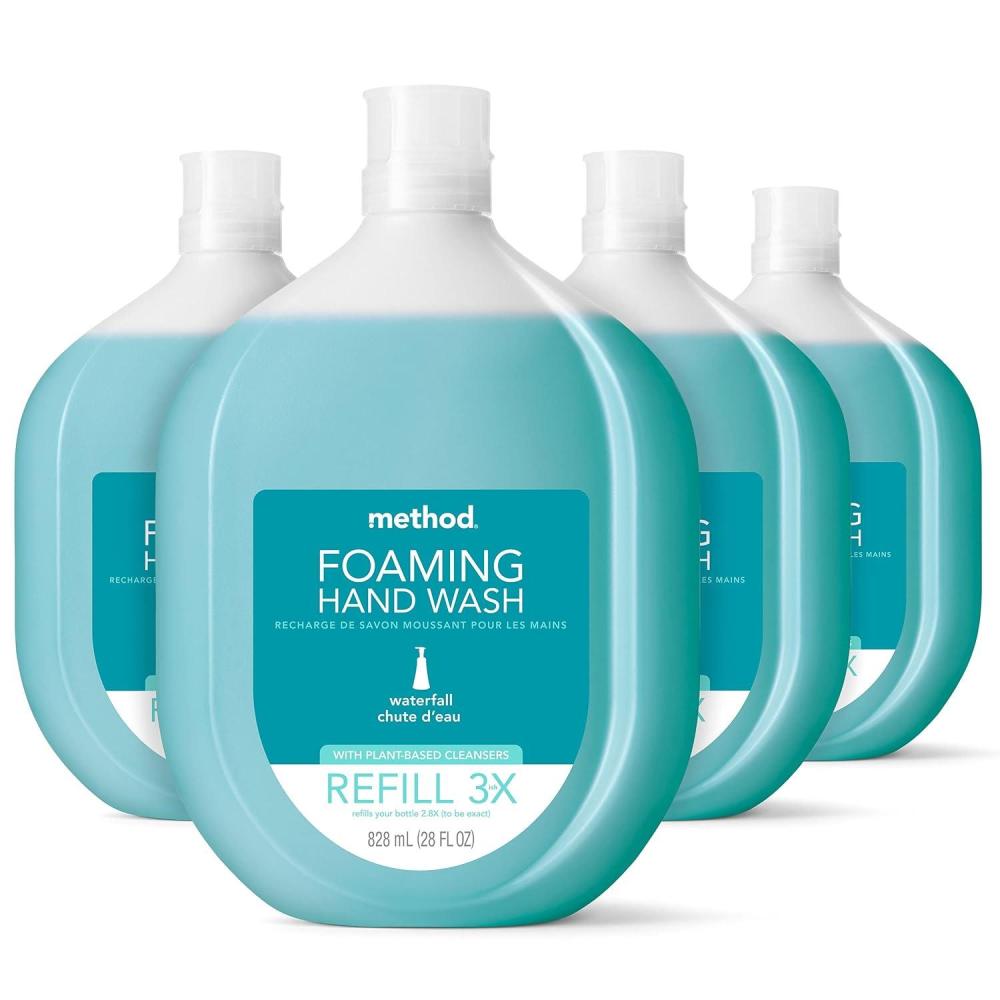 image:imageMethod Foaming Hand Soap Waterfall 10 fl oz Pack of 328 Fl Oz Pack of 4