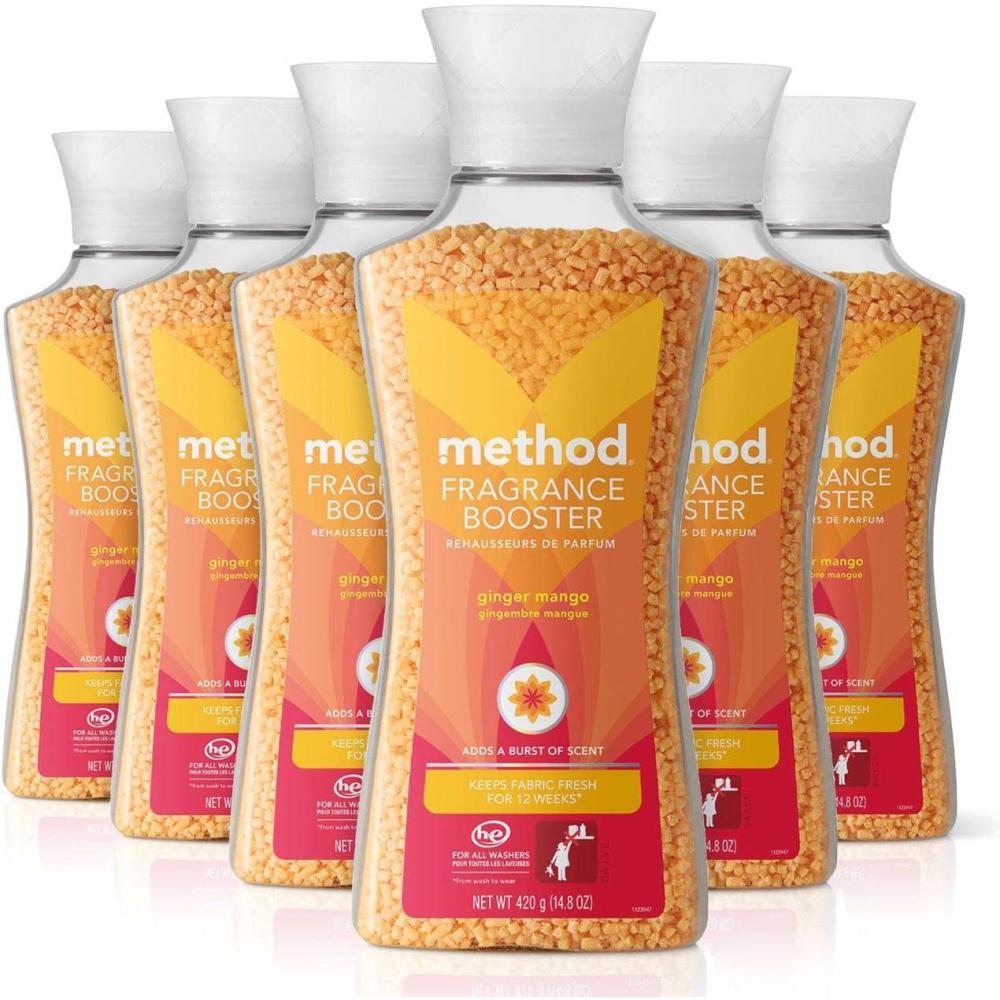 image:imageMethod Fragrance Booster Ginger Mango Keeps Clothes Fresh For Up to 12 weeks 148 Ounces Pack of 6