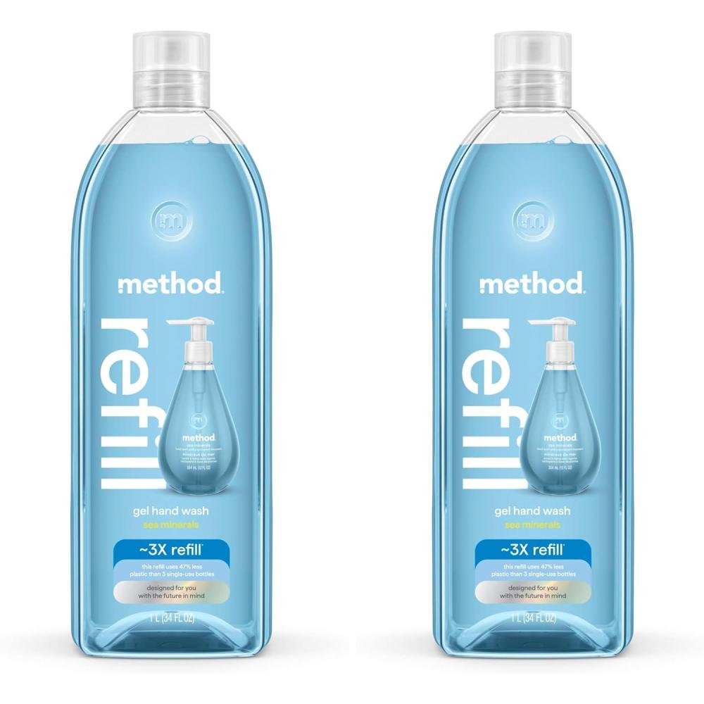 image:imageMethod Gel Hand Soap Refill Sea Minerals 34 Fl Oz Pack of 1 Packaging May Vary34 Fl Oz Pack of 2