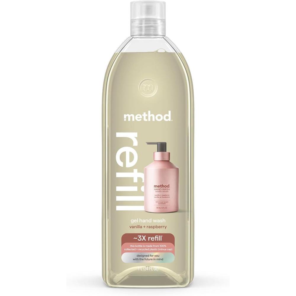 image:imageMethod Gel Hand Soap Refill Vanilla  Raspberry 34 Fl Oz Pack of 1 Packaging May Vary34 Fl Oz Pack of 1
