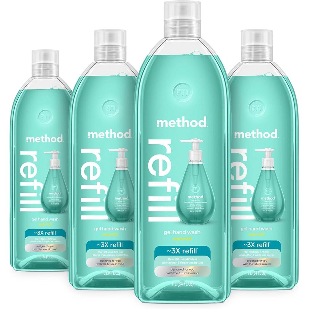 image:imageMethod Gel Hand Soap Waterfall 12 fl oz Pack of 336 Fl Oz Pack of 1