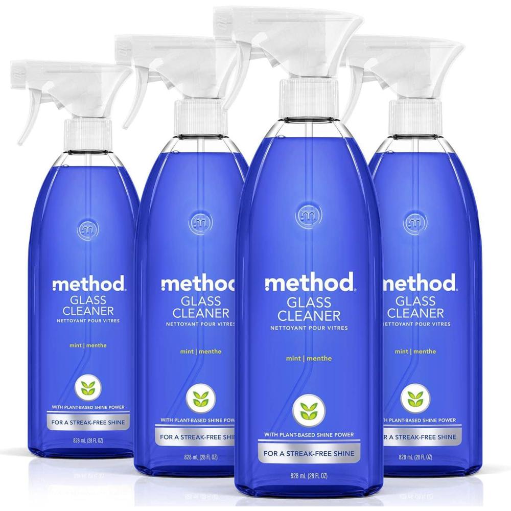 image:imageMethod Glass Cleaner Mint 28 Ounce 4 Pack Packaging May Vary28 Fl Oz Pack of 4