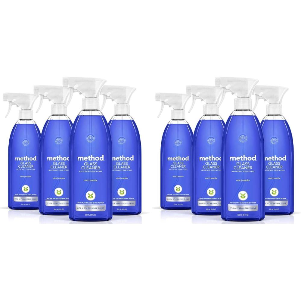 image:imageMethod Glass Cleaner Mint 28 Ounce 4 Pack Packaging May Vary28 Fl Oz Pack of 8