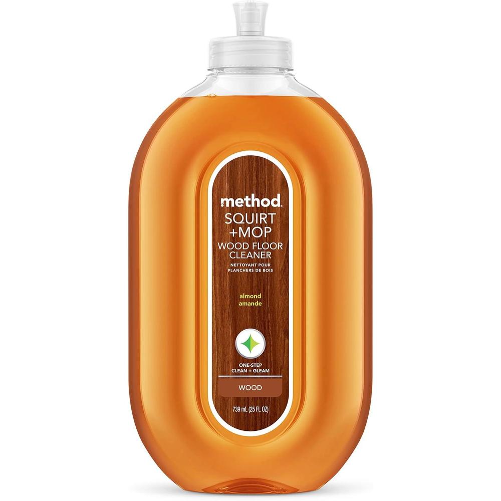 image:imageMethod Hardwood Floor Cleaner Squirt Mop Design Use as Laminate or Sealed Wood Floor Cleaner Almond Scent 25 Fl Oz 6 Pack Packaging May VaryAlmond