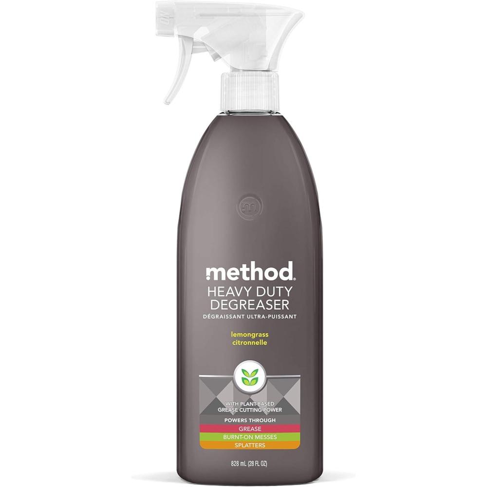 image:imageMethod Heavy Duty Degreaser Lemongrass Scent Oven Cleaner amp Stove Top Cleaner 28 Oz Spray Bottle Pack of 1Packaging may vary28 Fl Oz Pack of 1