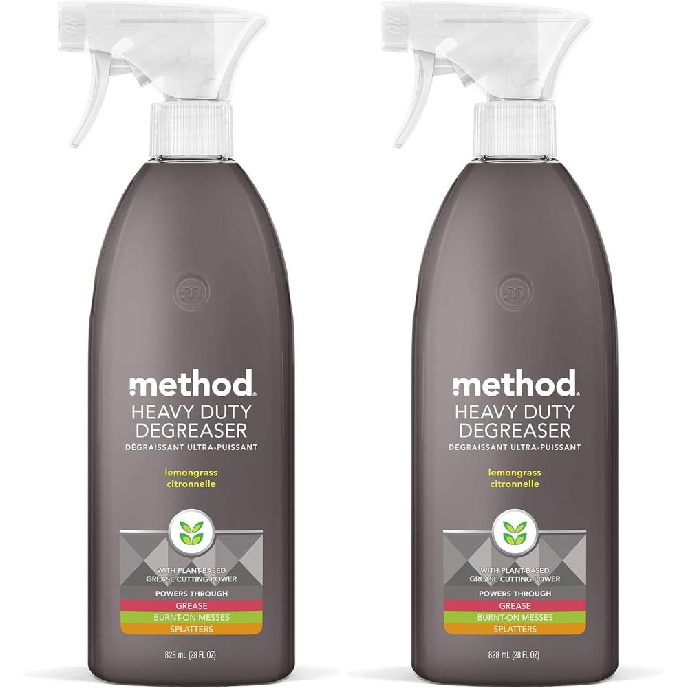 image:imageMethod Heavy Duty Degreaser Lemongrass Scent Oven Cleaner amp Stove Top Cleaner 28 Oz Spray Bottle Pack of 1Packaging may vary28 Fl Oz Pack of 2