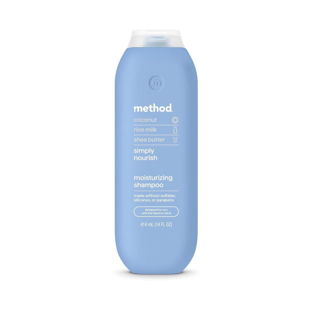 image:imageMethod Moisturizing Shampoo Simply Nourish Hydrates and Revives Dry Hair Safe for ColorTreated Hair Sulfate Free and Cruelty Free 14 oz14 Ounce Pack of 1