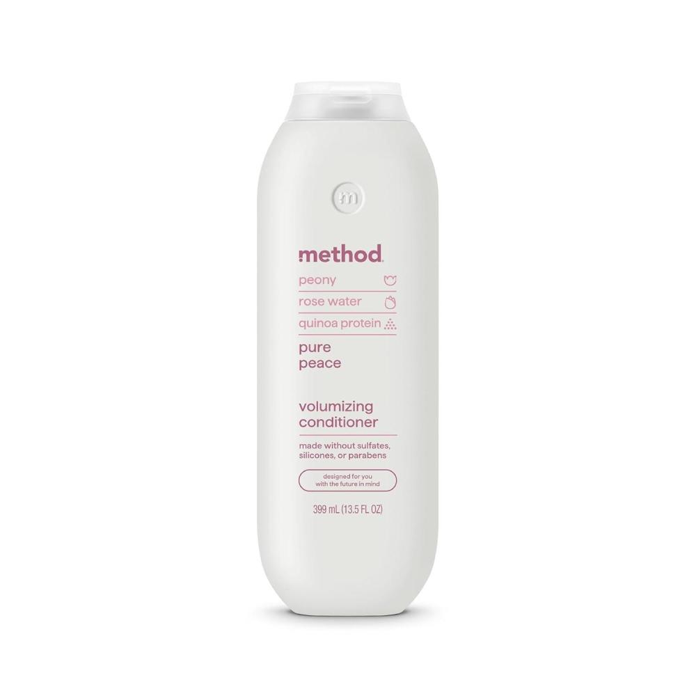 image:imageMethod Volumizing Conditioner Pure Peace  for Thicker Fuller Looking Hair and Safe for ColorTreated Hair  SulfateFree ParabenFree and CrueltyFree  135 oz