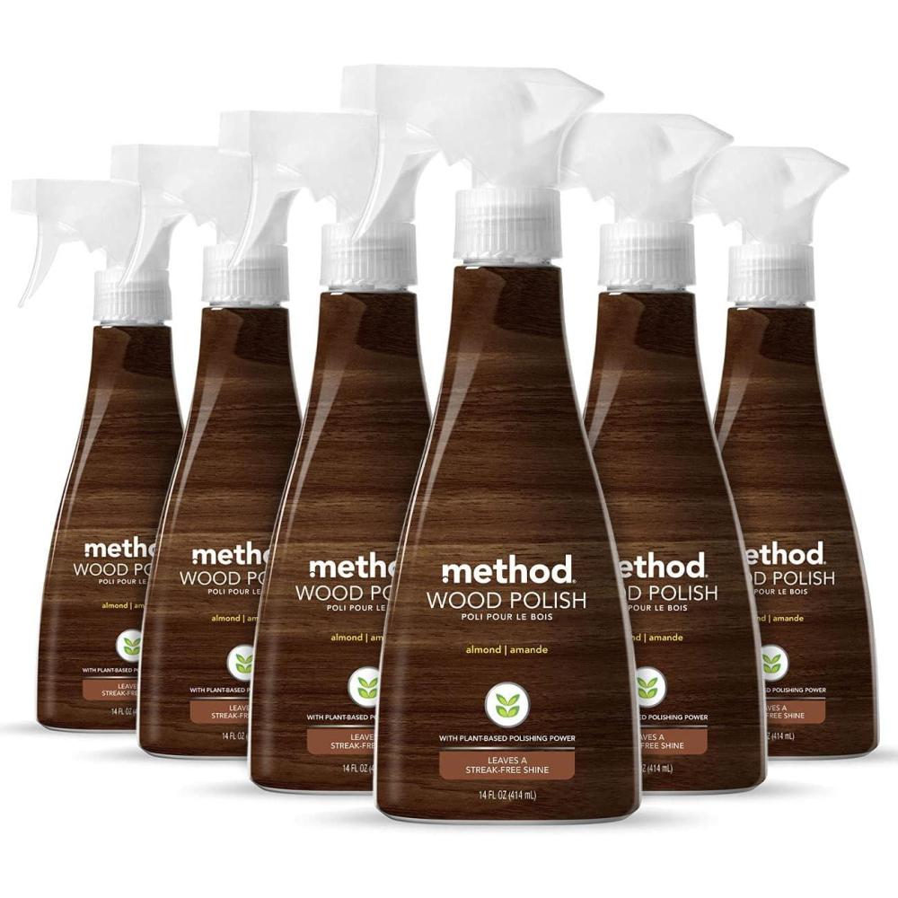 image:imageMethod Wood Polish Almond For Wood Surfaces Furniture and Cabinets 14 Ounces Pack of 684 Fl Oz Pack of 1