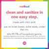 Method Antibacterial Toilet Bowl Cleaner, Spearmint, Kills 99.9% of Household Germs, 24 Fl Oz (Pack of 6)(24 Fl Oz (Pack of 6))